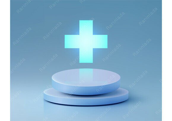 Download 3D Bright Cyan Plus Sign Minimal Mockup - Minimal mockup Collection