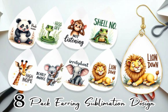 Download Sassy Animal Pun Earring Blanks - Blanks Collection